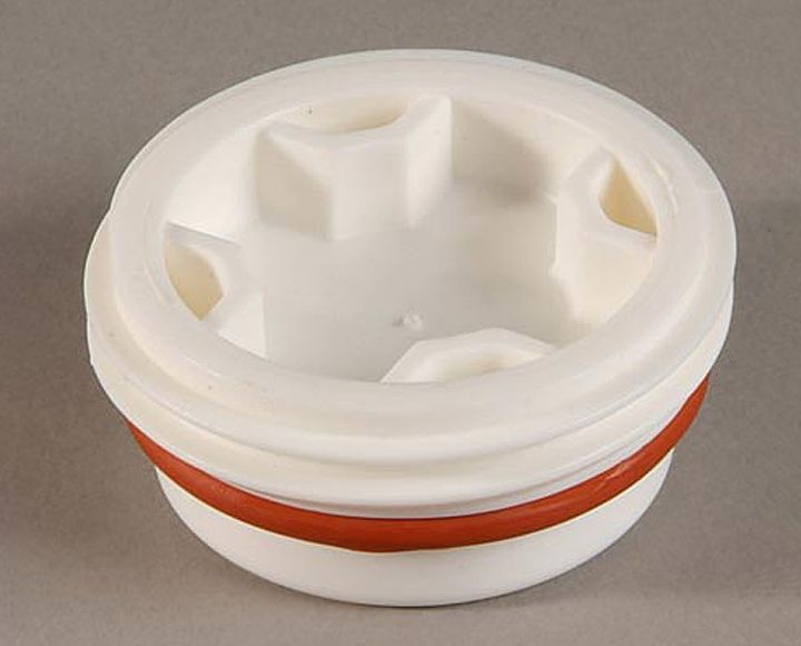 PP-Stopfen S 70 x 6 Keltan-Dichtung rot