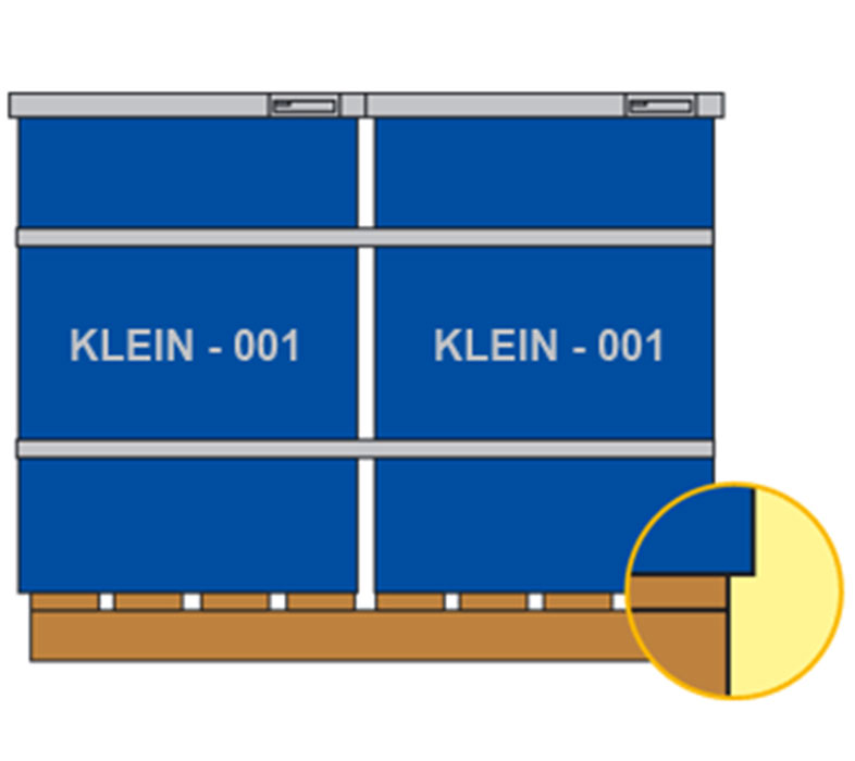 Palette zur Einlieferung in die UTD-Herfa/ Neurode